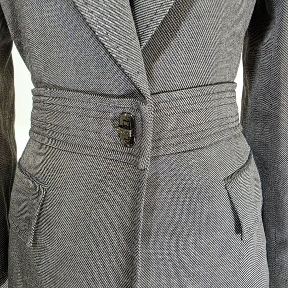 Anne Klein Single Closure Fitted Blazer Size 8 - Picture 5 of 13